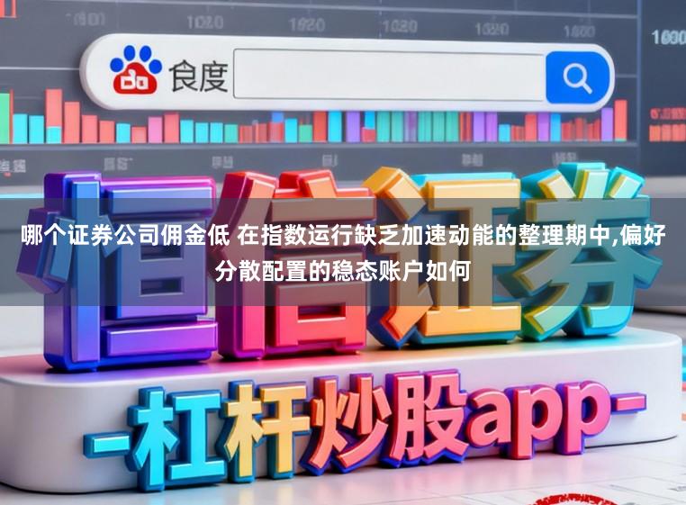 哪个证券公司佣金低 在指数运行缺乏加速动能的整理期中,偏好分散配置的稳态账户如何