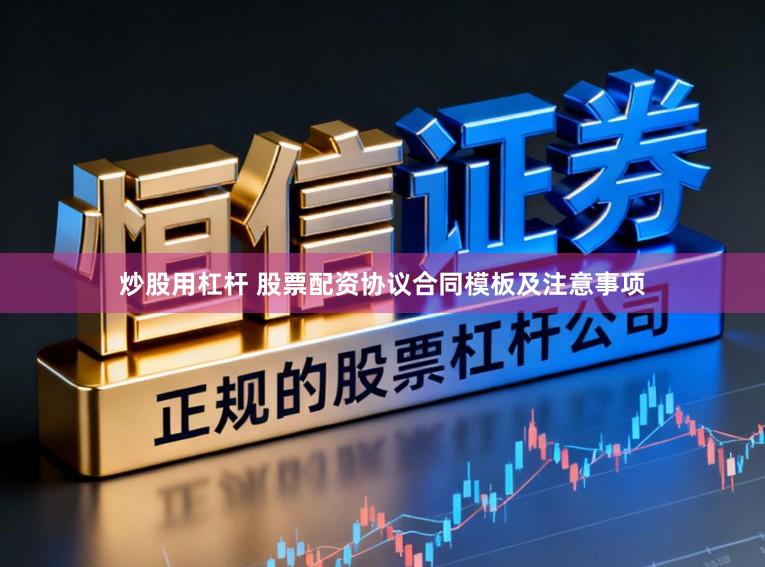 炒股用杠杆 股票配资协议合同模板及注意事项